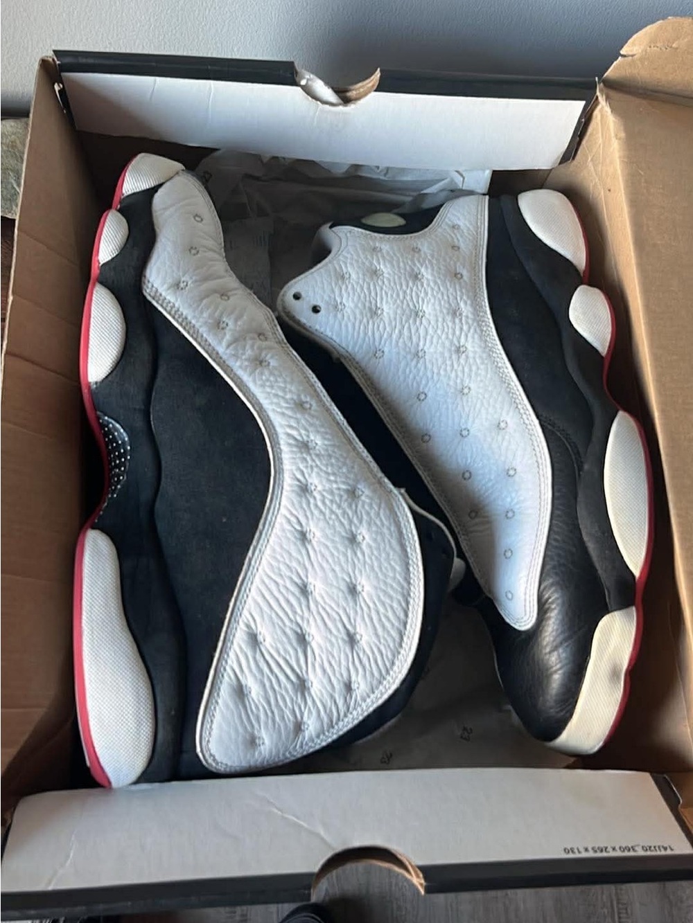 Classic Black/White/Red Basketball Sneakers